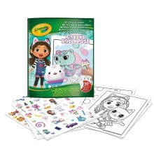 CRAYOLA Coloring book+stickers gabby´s house