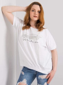 Женские блузки и кофточки Женская блузка свободного кроя с коротким рукавом белая Factory Price