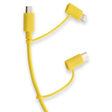 PANTONE UNIVERSE CELPT-USB003Y1 3 In 1 Micro USB To Lightning Cable