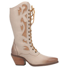 Dingo San Miguel Snip Toe Lace Up Womens Beige Dress Boots DI817-275 купить в аутлете