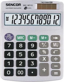 Школьные калькуляторы Sencor SEC 367/12 калькулятор Карман Базовый Серый