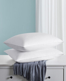 UNIKOME 2 Pack White Goose Feather & Down Bed Pillows, Standard Size