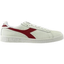 Купить белые мужские кроссовки Diadora: Diadora Game L Low Waxed Mens White Sneakers Casual Shoes 160821-C6313