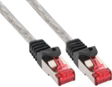 Кабели и разъемы для аудио- и видеотехники InLine 30m S-STP/PiMF Cat. 6 сетевой кабель Прозрачный 76430T