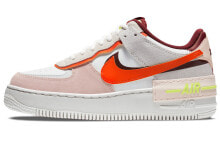 Nike Air Force 1 Low Shadow 防滑轻便 低帮 板鞋 女款 白橙粉 / Кроссовки Nike Air Force 1 Low Shadow CU8591-600