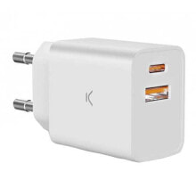 KSIX Dual USB-A/USB-C Charger 20W