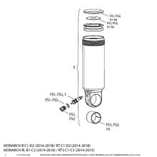 ROCKSHOX Monarch Damper Body Camber Evo 29 Corp