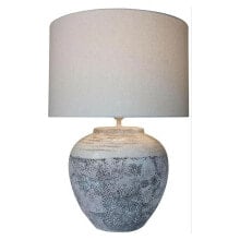 HOME DECOR Ceramic Canvas 42x42x60 cm Table Lamp