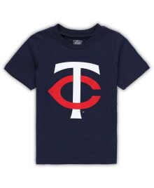 Outerstuff toddler Boys and Girls Navy Minnesota Twins Team Crew Primary Logo T-shirt