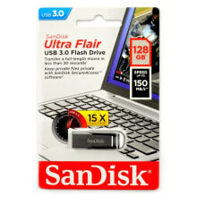 SanDisk Ultra Flair - флешка USB 3.0 с памятью 128 ГБ