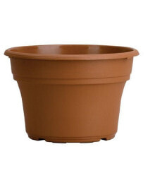 Hc Companies Inc hC Companies Panterra Plastic Round Pot Outdoor Plants, Clay Color 10