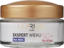 Straffende und pflegende Anti-Falten Nachtcreme mit Lifting-Effekt - L'Oreal Paris Age Specialist Expert Night Cream 50+