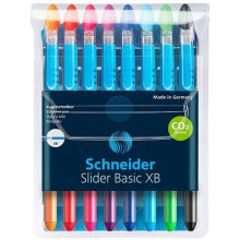 Set of Biros Schneider Slider Basic XB 8 Pieces Multicolour