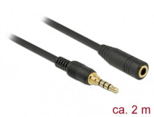 DeLOCK 85631 аудио кабель 2 m 3,5 мм Черный