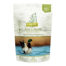 ISEGRIM Adult duck with chicken hearts wet dog food 410g