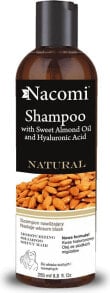 Nacomi Natural Sweet Almond Oil & Hyaluronic Acid Shampoo Питательный шампунь с маслом сладкого миндаля и гиалуроновой кислотой  250 мл