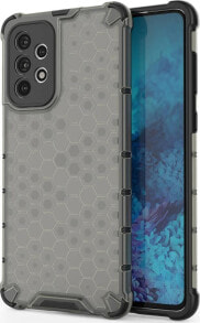 Hurtel Honeycomb etui pancerny pokrowiec z żelową ramką Samsung Galaxy A73 czarny