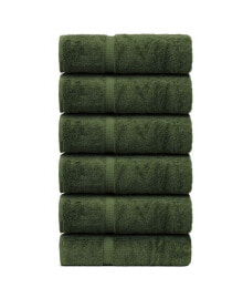 BC Bare Cotton luxury Hotel Spa Towel Turkish Cotton Hand Towels, Set of 6