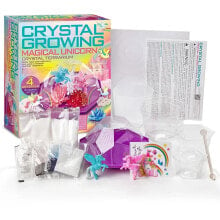 4M Diy Set Magical Unicorn Crystal Terrarium doll