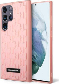 Karl Lagerfeld Etui Karl Lagerfeld KLHCS23LRUPKLPP Samsung Galaxy S23 Ultra hardcase różowy/pink 3D Monogram