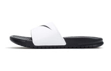 Nike Klapki Benassi Swoosh 黑白 女款 拖鞋 / Кроссовки Nike Benassi Swoosh 312432-102