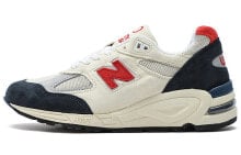 New Balance NB 990 V2 Teddy Made系列 复古休闲 低帮 跑步鞋 男女同款 米白灰 美产 / Кроссовки New Balance NB 990 V2 Teddy Made M990TA2