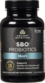 Prebiotics and probiotics ancient Nutrition SBO Probiotics - Men&#039;s -- 25 billion CFU - 60 Capsules
