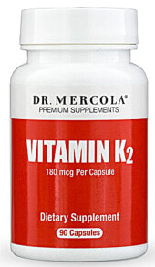 Витамин К dr. Mercola Vitamin K2 -Витамин К2- 180 мг--90 капсул