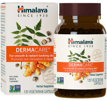 Витамины и БАДы для кожи himalaya Derma Care Комплекс с нимом и куркумой для восстановления кожи 120 вегетарианских капсул