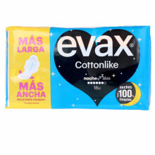 Гигиенические прокладки или тампоны Evax COTTONLIKE compresas noche alas 18 u