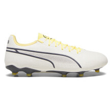 Puma King Pro Firm GroundArtificial Ground Soccer Cleats Mens White Sneakers Ath