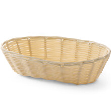 Хлебницы и корзины для хлеба oval poly rattan bread basket 225x130x55mm - Hendi 426500
