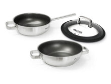 Senna Wok S3 plus Wokset mit 2 Woks 24 u. 28 cm Durchmesser