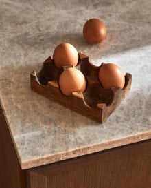 Acacia wood egg carton