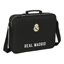 School Satchel Real Madrid C.F. Corporativa Black (38 x 28 x 6 cm)