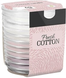 Duftkerze in einem gerippten Glas Fresh Cotton - Bispol Scented Candle Fresh Cotton