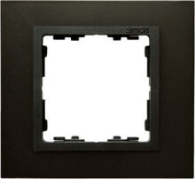 Умные розетки, выключатели и рамки Kontakt-Simon Simon 82 single frame, graphite steel / graphite (82817-38)