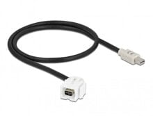 Компьютерные кабели и коннекторы Delock Keystone Modul mini DisplayPort Buchse 110°> Stecker mit Kabel - Cable