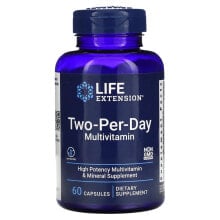 Витаминно-минеральные комплексы life Extension, мультивитамины для приема два раза в день, 60 капсул