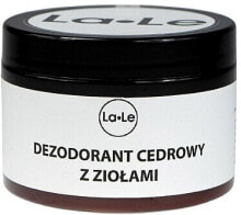 Купить дезодоранты La-le: Creme-Deodorant mit Zedernöl und Kräutern