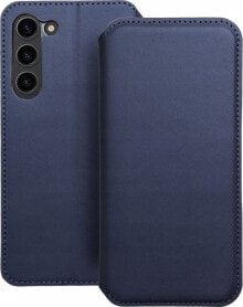 OEM Kabura DUAL POCKET Book do SAMSUNG S24 granatowy