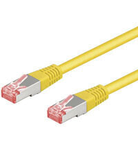 Кабели и разъемы для аудио- и видеотехники Goobay CAT 6-1000 SSTP PIMF Yellow 10m сетевой кабель Желтый 68305