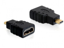 Компьютерные разъемы и переходники DeLOCK HDMI micro D/HDMI A HDMI mirco D Черный 65242