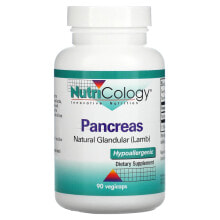 Nutricology, Pancreas, Natural Glandular (Lamb), 90 Vegicaps