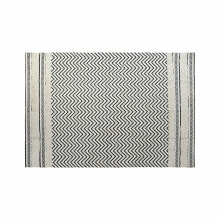 Carpet DKD Home Decor Black Zigzag White (120 x 180 x 0,7 cm)