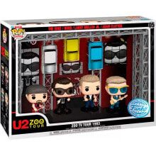 FUNKO U2 Pop! Moments Dlx Vinyl Figure 4Pack Zoo Tv 1993 Tour 9 Cm