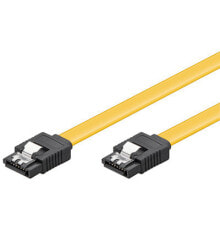 Товары для строительства и ремонта goobay CAK SATA 600-020 CLIP 0.2m кабель SATA 0,2 m SATA 7-pin Черный, Желтый 94012