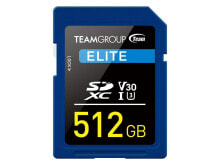 Купить карты памяти Team: Team Group 512GB Elite SD Card UHS-I U3 V30 Read/Write Speed Up to 100/50MB/s (T