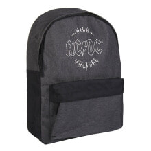 Детские школьные рюкзаки и ранцы для мальчиков школьный рюкзак для мальчика ACDC черно-серый цвет, (31 x 44 x 16 cm), одно отделение