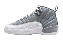 Jordan Air Jordan 12 Retro 高帮 复古篮球鞋 GS 白灰色 / Кроссовки Jordan Air Jordan 12 Retro GS 153265-015